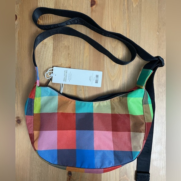 Small Baggu Crescent Bag Madras - Picture 2 of 3